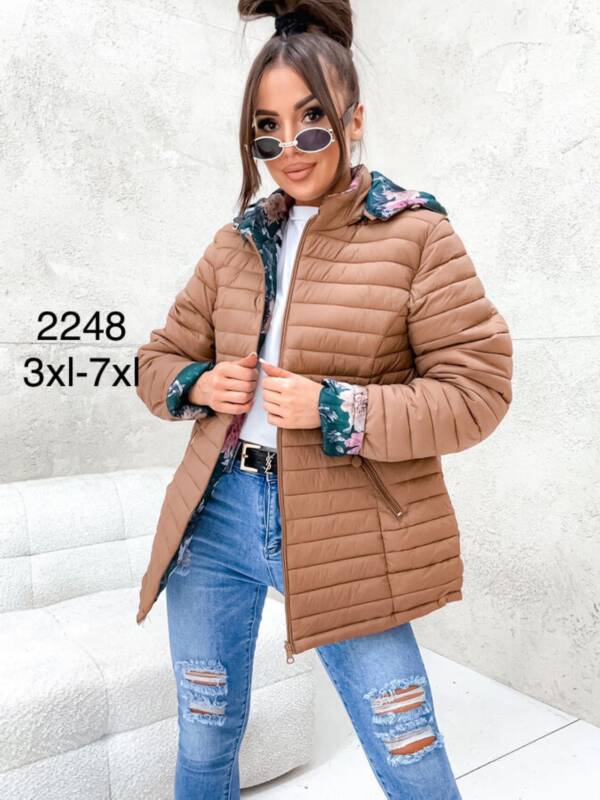 Kurtki damskie duże rozmiary Roz 3XL-7XL, 1 Kolor Paczka 5 szt